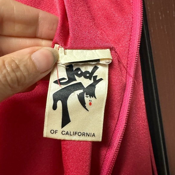 Jody T of California vintage 70’s dress in hot pink size medium - Picture 3 of 12